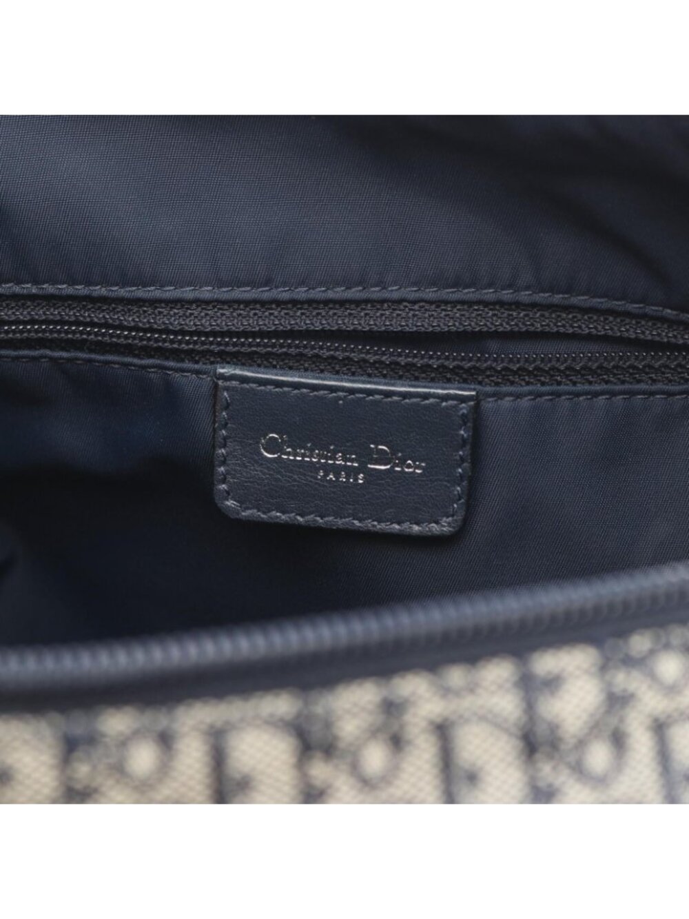 Dior Shoulder Bag Trotter Navy Canvas - Picture 4 of 7